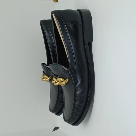 NWB Coach Jess Leather Loafer Black/Gold Sz 8.5B - Picture 5 of 9